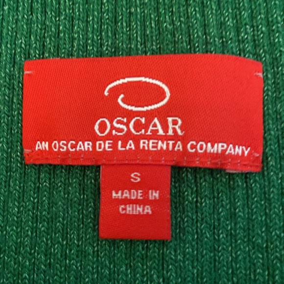 Oscar an Oscar de la Renta company size small green sweater tank - Picture 4 of 7